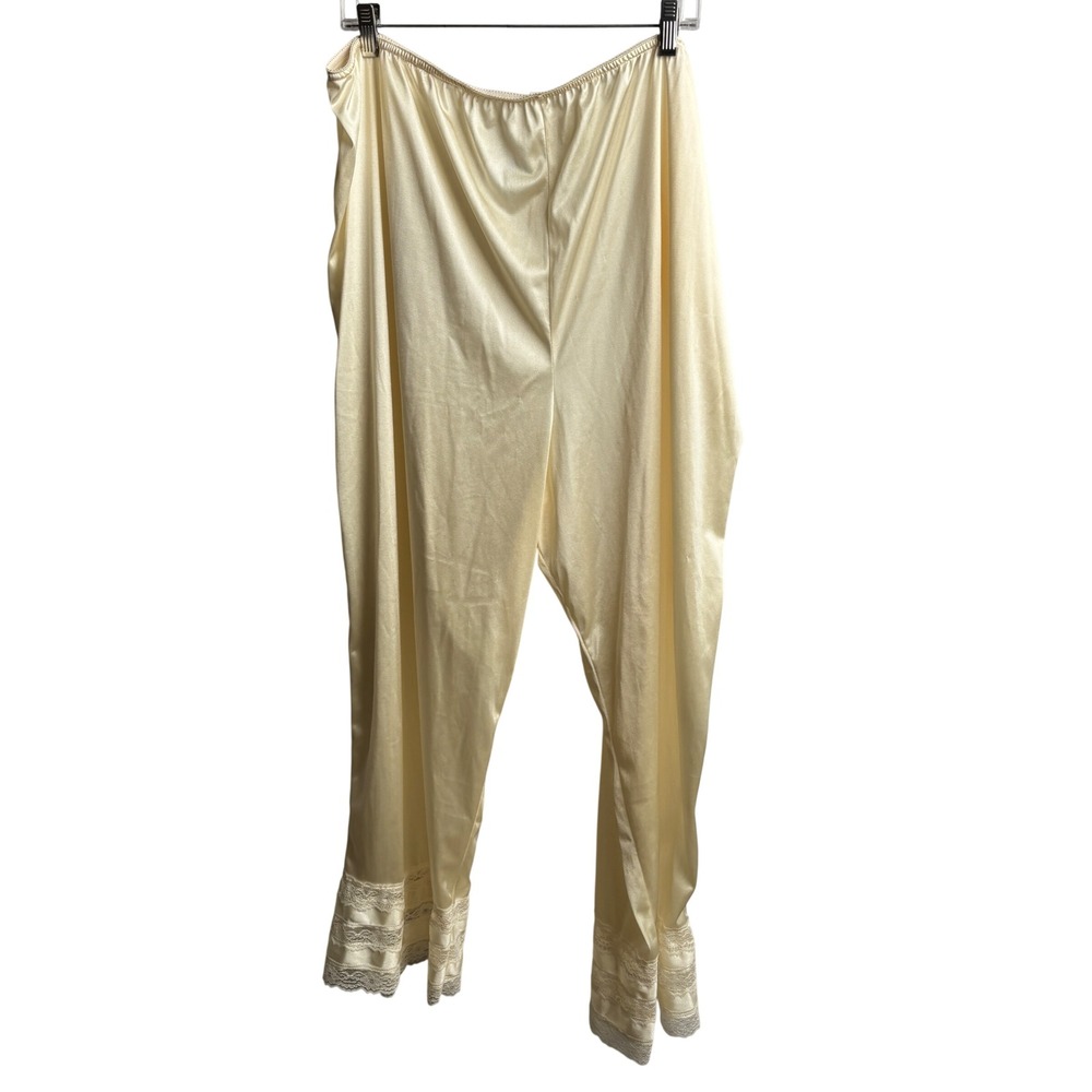 Velrose Petti Pants Plus Sz 4X Long Sleep Slip Pants Liner Lace Trim Pantaloons